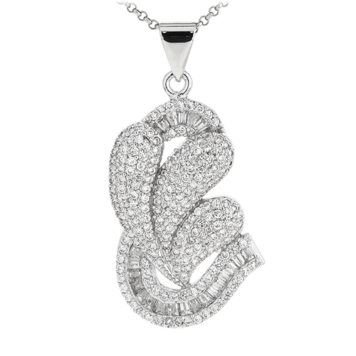 pendentif femme argent zirconium 8300909