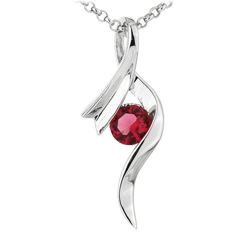 pendentif femme argent zirconium 8300912