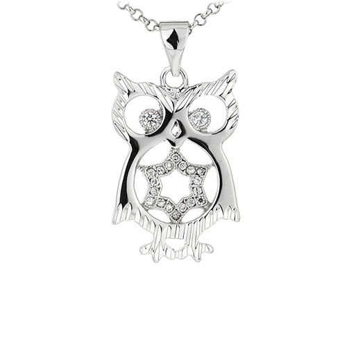 pendentif femme argent zirconium 8300914