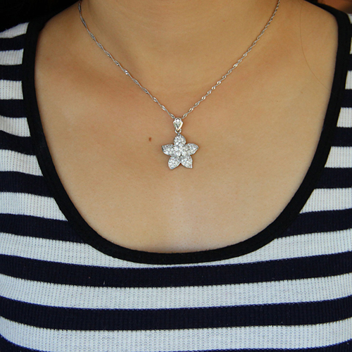 pendentif femme argent zirconium 8300916 pic4