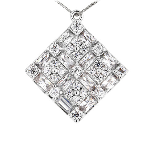 pendentif femme argent zirconium 8300921