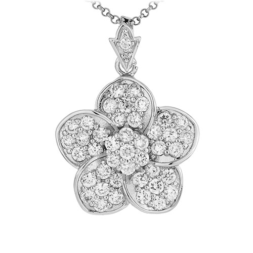 pendentif femme argent zirconium 8300926