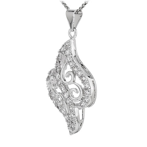 pendentif femme argent zirconium 8300927 pic2