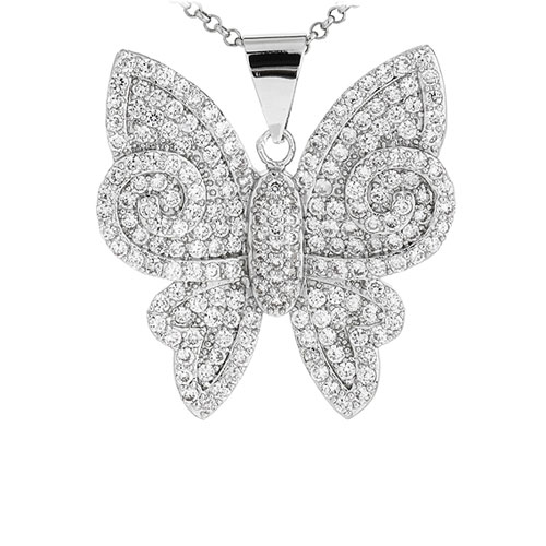 pendentif femme argent zirconium 8300928