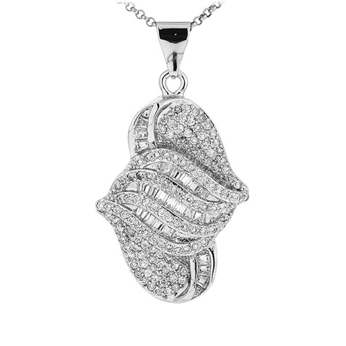 pendentif femme argent zirconium 8300929