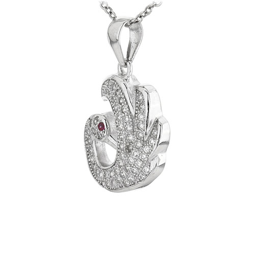 pendentif femme argent zirconium 8300933 pic2