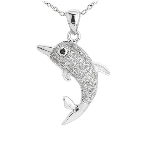 pendentif femme argent zirconium 8300935