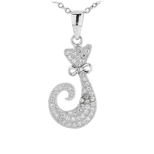 pendentif femme argent zirconium 8300942