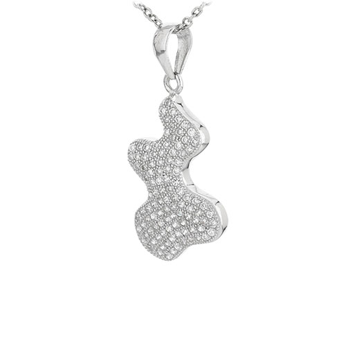 pendentif femme argent zirconium 8300943 pic2