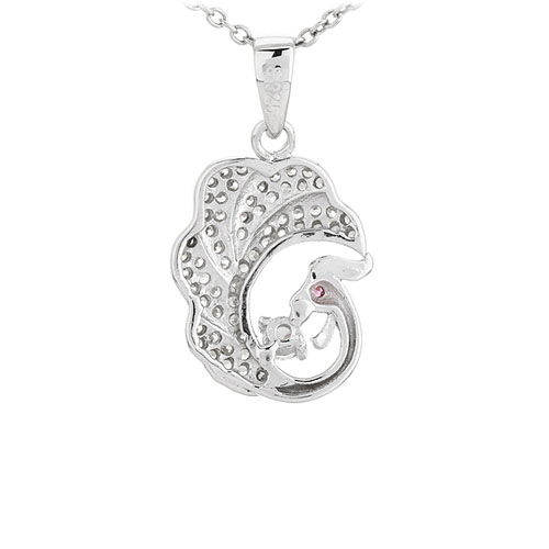 pendentif femme argent zirconium 8300947 pic3