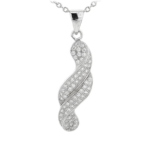 pendentif femme argent zirconium 8300948