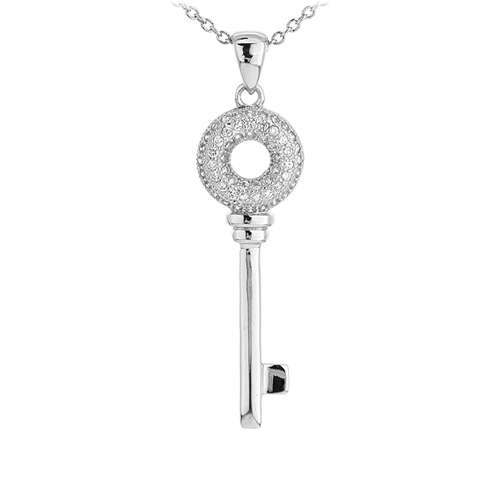 pendentif femme argent zirconium 8300957