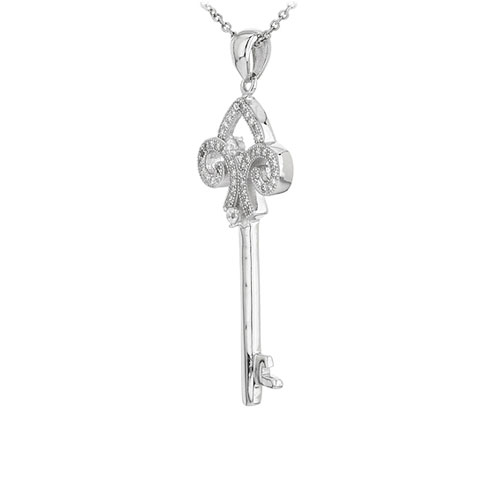 pendentif femme argent zirconium 8300958 pic2