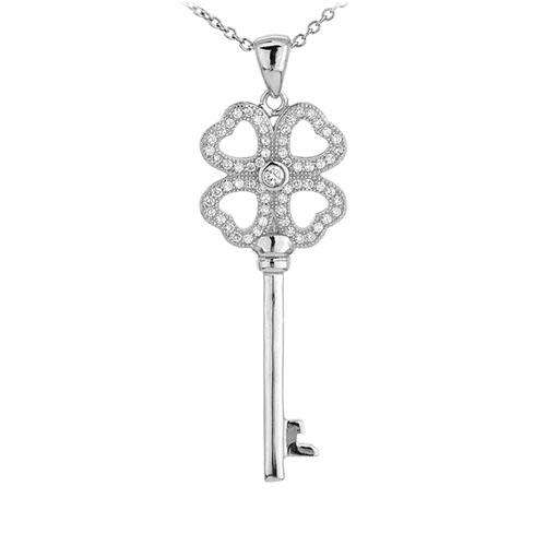 pendentif femme argent zirconium 8300960