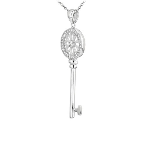 pendentif femme argent zirconium 8300963 pic2