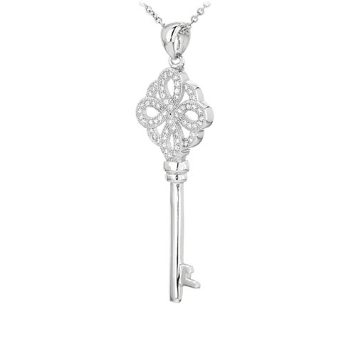 pendentif femme argent zirconium 8300964 pic2