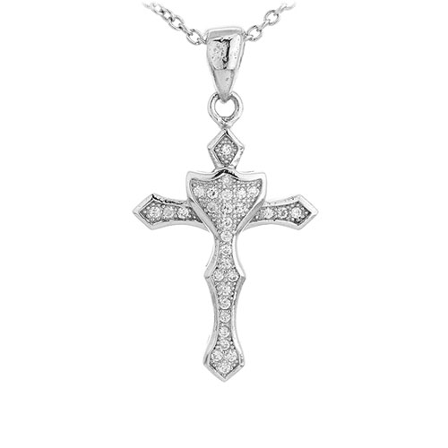 pendentif femme argent zirconium 8300966