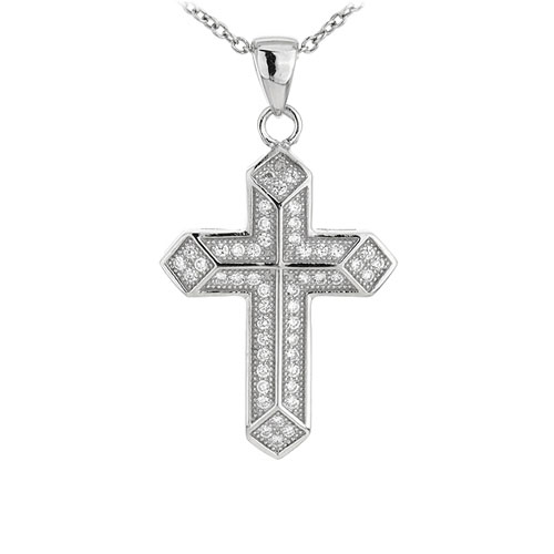 pendentif femme argent zirconium 8300969