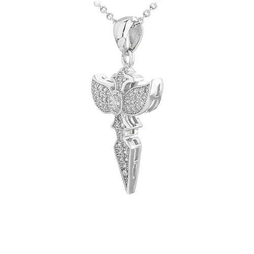 pendentif femme argent zirconium 8300974 pic2