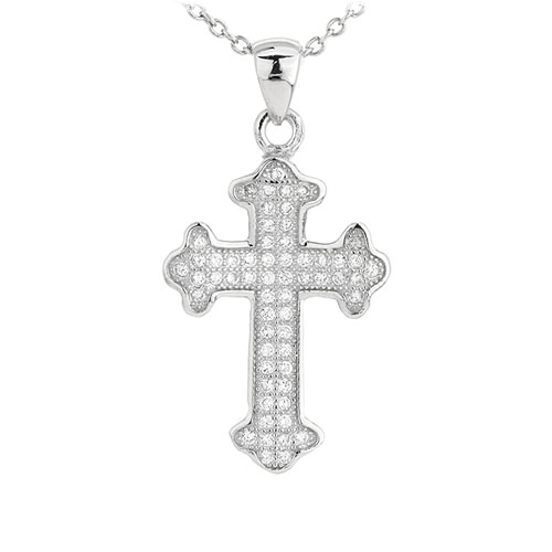 pendentif femme argent zirconium 8300976