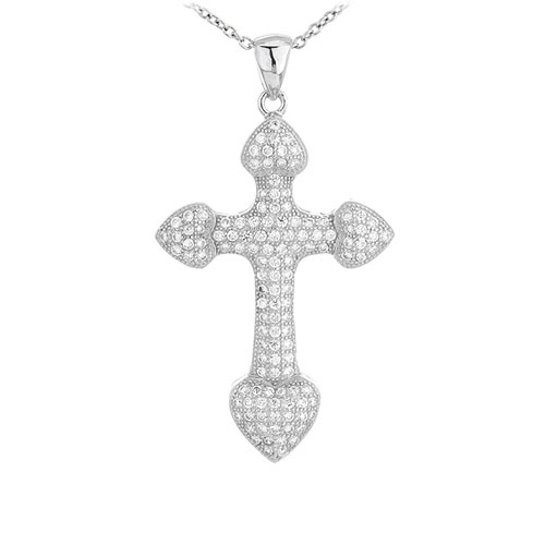 pendentif femme argent zirconium 8300984