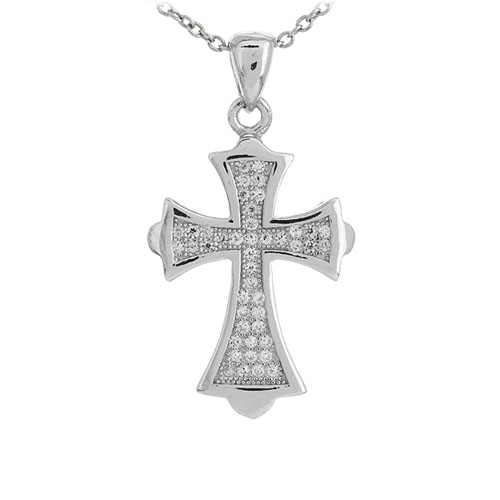 pendentif femme argent zirconium 8300986