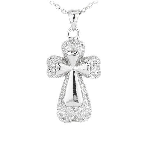 pendentif femme argent zirconium 8300987