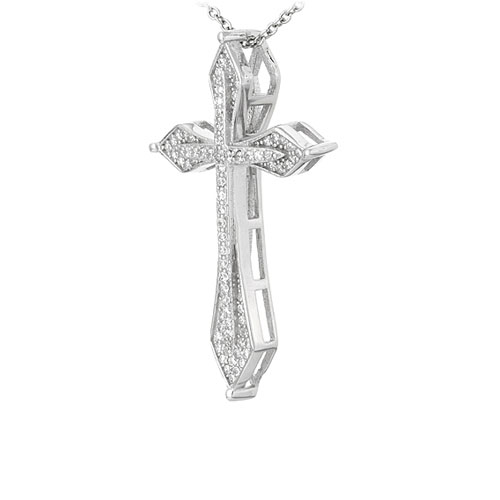 pendentif femme argent zirconium 8300990 pic2