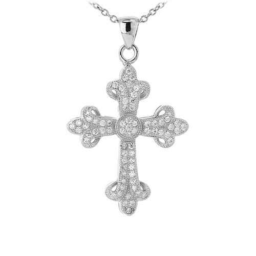 pendentif femme argent zirconium 8300994