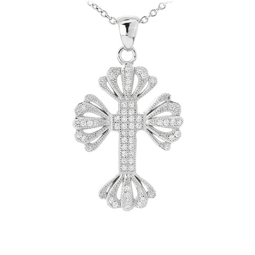 pendentif femme argent zirconium 8300995