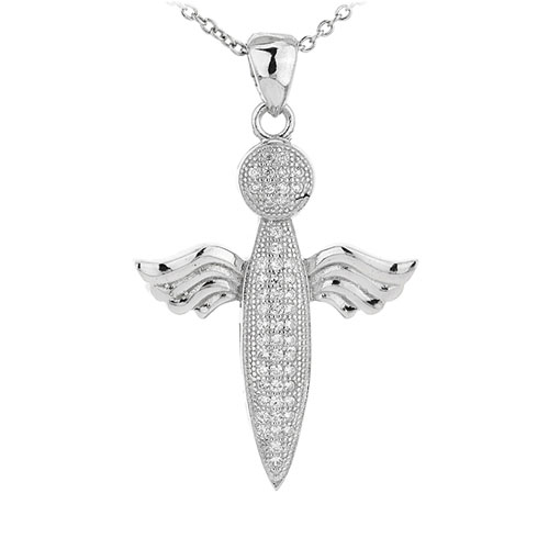 pendentif femme argent zirconium 8300996