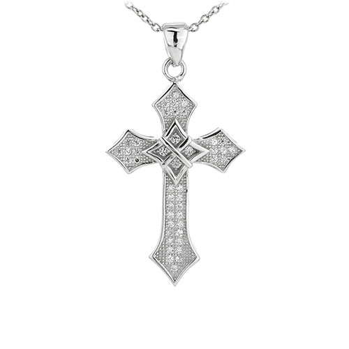 pendentif femme argent zirconium 8300998