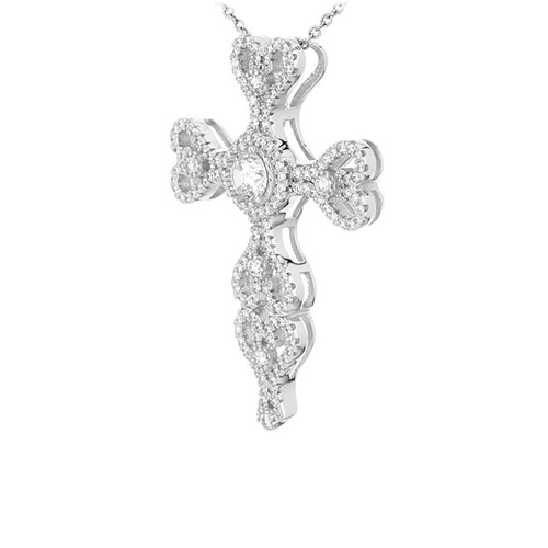 pendentif femme argent zirconium 8301005 pic2