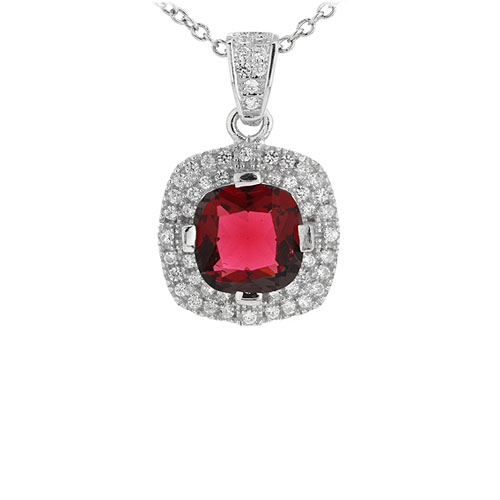 pendentif femme argent zirconium 8301008