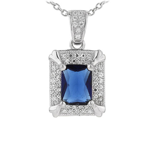 pendentif femme argent zirconium 8301014