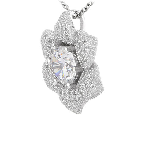 pendentif femme argent zirconium 8301016 pic2