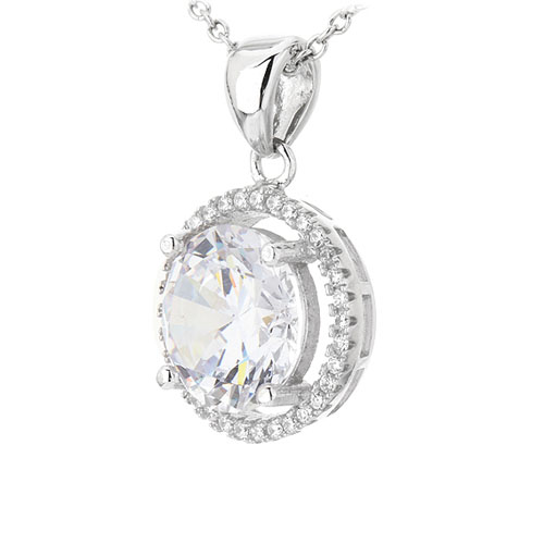 pendentif femme argent zirconium 8301023 pic2