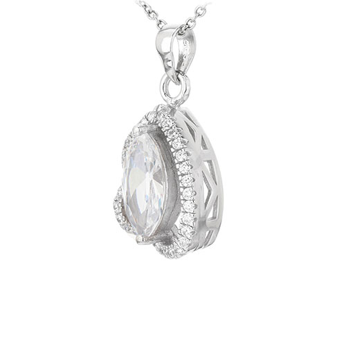 pendentif femme argent zirconium 8301036 pic2