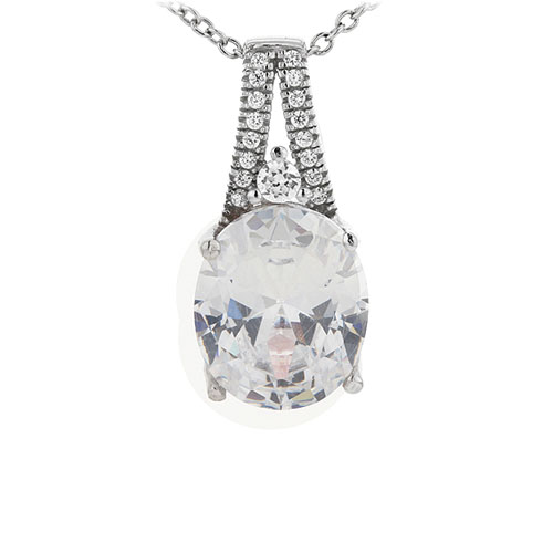 pendentif femme argent zirconium 8301042