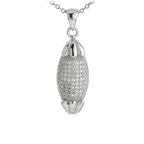 pendentif femme argent zirconium 8301046