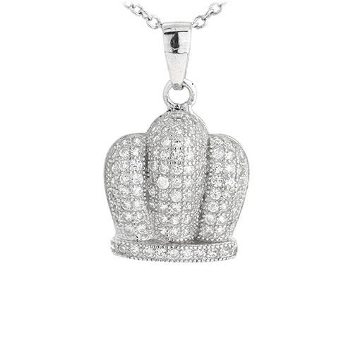 pendentif femme argent zirconium 8301047