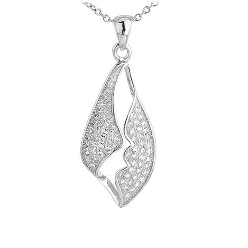 pendentif femme argent zirconium 8301048