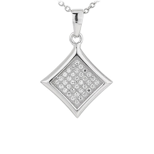 pendentif femme argent zirconium 8301049