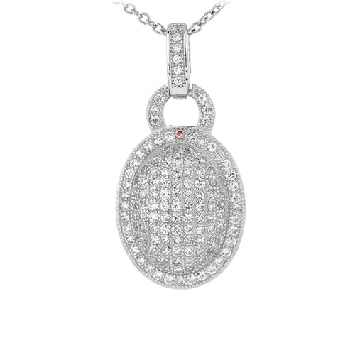 pendentif femme argent zirconium 8301051