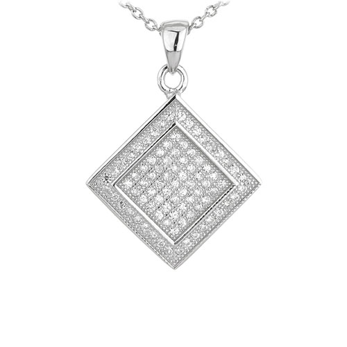 pendentif femme argent zirconium 8301052