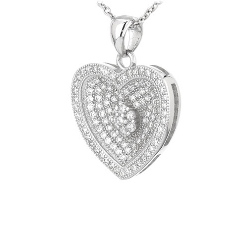 pendentif femme argent zirconium 8301054 pic2