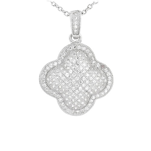 pendentif femme argent zirconium 8301055