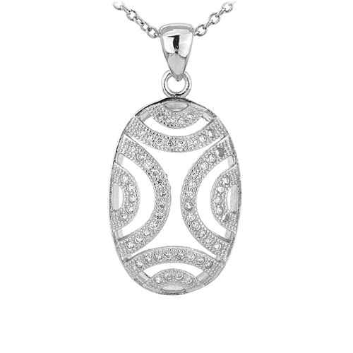 pendentif femme argent zirconium 8301057