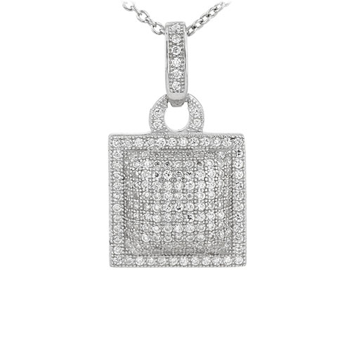 pendentif femme argent zirconium 8301058