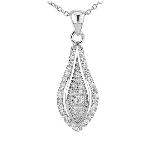 pendentif femme argent zirconium 8301062